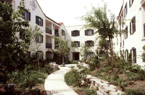 Exterior of Avalon Courtyard property