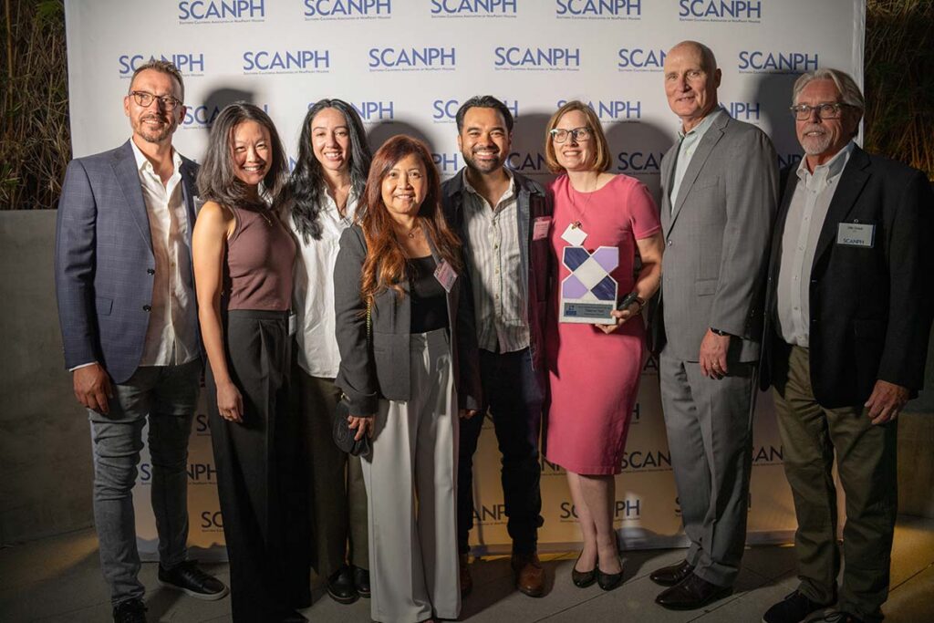 TSA Housing team receiving an award