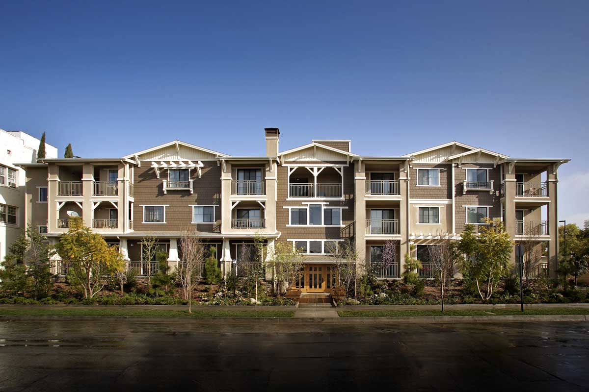 Exterior of Gardens on Garfield property