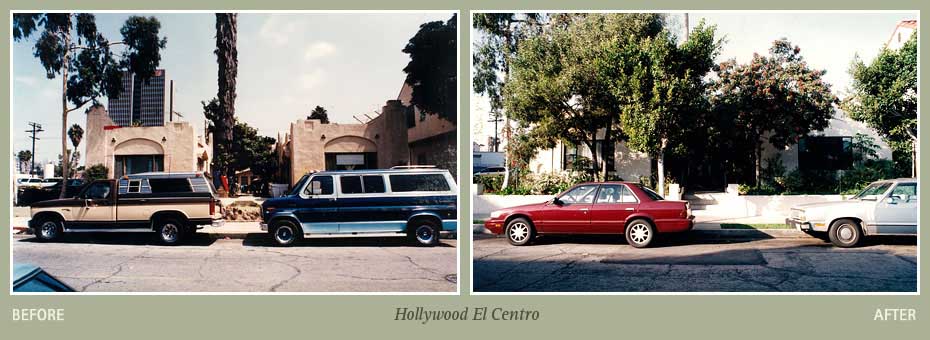 Before and after photos of Hollywood El Centro property