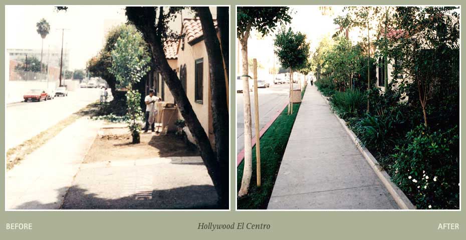 Before and after photos of Hollywood El Centro property