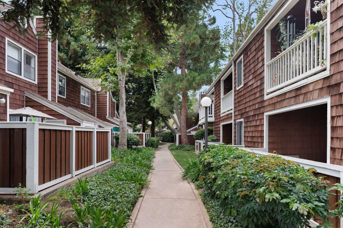 Exterior of Redwood Village property