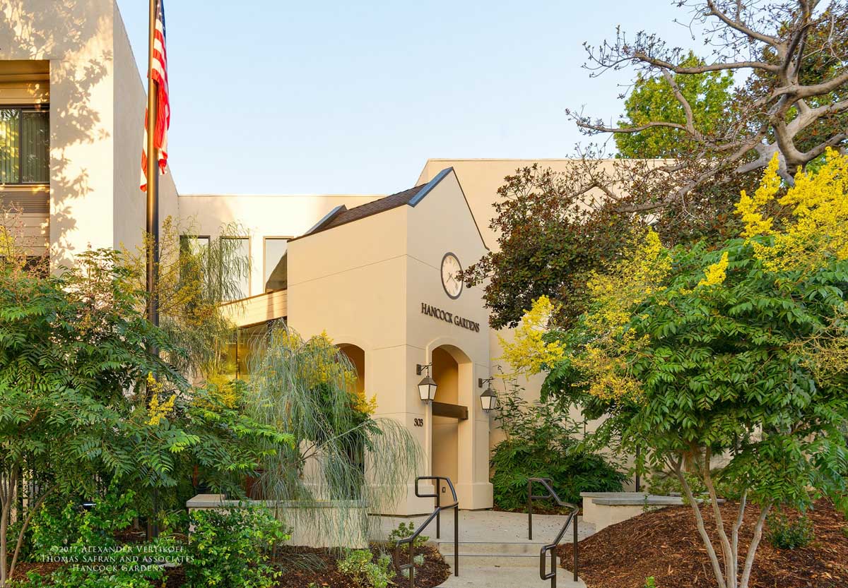Exterior of Hancock Gardens property
