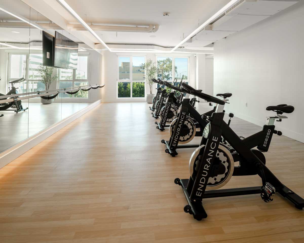 Gym facilities at Astra property