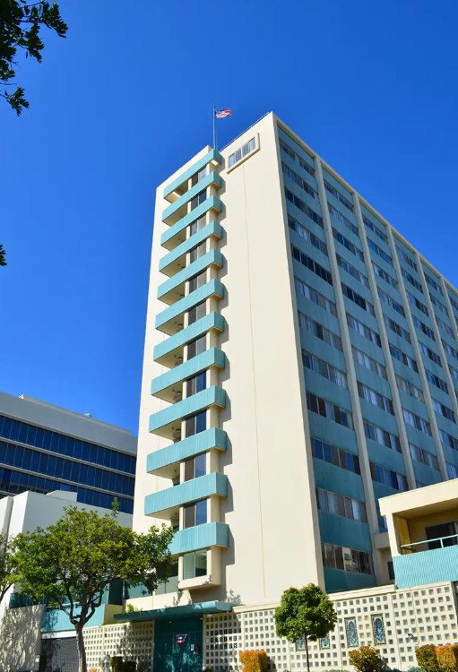 Exterior of Santa Monica Christian Towers property