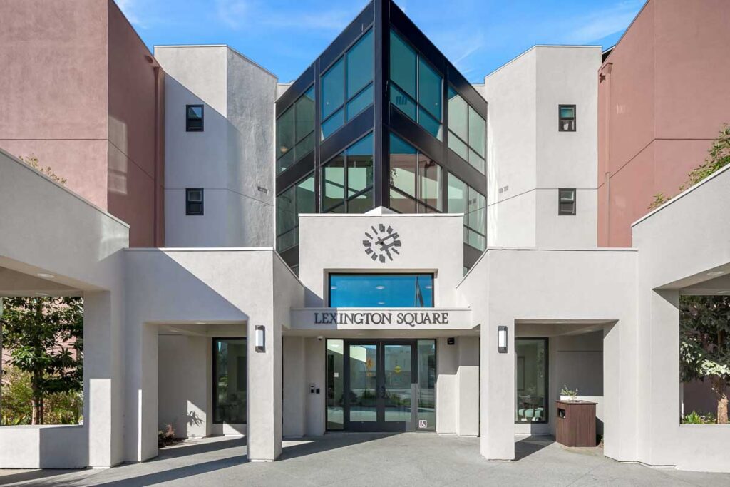 Exterior of Lexington Square property